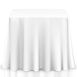 Lann’s Linens – 54″ Square Premium Tablecloth for Wedding/Banquet / Restaurant – Polyester Fabric Table Cloth – White