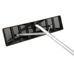 JONHWI Snow Shovel Roof Rake, Extendable 4.8-20FT Snow Remove Tool w/ 6″ by 25″ Poly Blade, Aluminunm Frame & Anti-Slip Handle