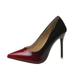 AOJIAN Women’s Fashion Thin Heels Shoes Shallow Pointed Toe High Heels Shoes Red