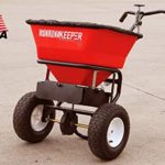 Buyers Products 3039632R Grounds Keeper Salt Spreader, 100 Pound Capacity, Red
