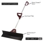 36 Inch Easy Doze-It Premium Performance Snow-Plow Push Shovel with Forever Handle and Ergo Connex Grip | Snow Shoveling of Walk & Driveway | Made in USA by Vertex Products | Model EX930.36