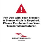 Brinly BS-381-A Sleeve Hitch Tow Behind Box Scraper, 38″