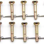fascinatte (10 pcs in Set) Shear pins with Clips 738-04124 738-04124A 714-04040 for MTD snowblowers,