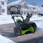 Greenworks PRO 20-Inch 80V Cordless Snow Thrower, 2.0 AH Battery Included 2600402 (Renewed)