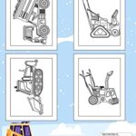 Snow Machines and Removal Tools Coloring book: A Coloring Book for Winter Equipment Lovers: Featuring Snowplows, Shovels, Snow Blowers, and More