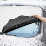 MATCC Windshield Snow Cover 4Layers Frost Ice Windshield Snow Ice Protector Window Outside Cover Shade Winter Snow Removal Waterproof Cover for All Weather Protection Most Cars Vehicle SUV Jeep
