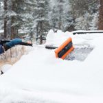 Snow MOOver 39″ Extendable Car Snow Foam Brush and Ice Scraper – Foam Grip – Auto Windows Snow Removal Brush Scratch Free – Windshield Ice Scraper – Trucks or SUV – Heavy Duty