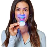 AuraGlow Teeth Whitening Accelerator Light, 5X More Powerful Blue LED Light, Whiten Teeth Faster