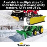 TerraKing Poly Snow Blade Edge Kit | Nonabrasive, Made from Ultra-High Molecular-Weight (UHMW) polyethylene | Easy Installation and Mounting | [Six Selectable Lengths Options] Kit 46 [TK4324]